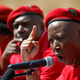 Julius Malema, leader of South Africa's Economic Freedom Fighters (EFF), gestures during a media briefing in Alexander township near Sandton, South Africa August 17, 2016.